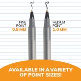 BIC Round Stic Ballpoint Pens, Medium Point, 1.0 mm, Translucent Barrel, Black Ink, Pack Of 60 Pens