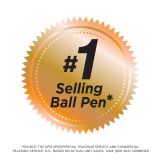 BIC Round Stic Ballpoint Pens, Medium Point, 1.0 mm, Translucent Barrel, Black Ink, Pack Of 60 Pens