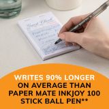 BIC Round Stic Ballpoint Pens, Medium Point, 1.0 mm, Translucent Barrel, Black Ink, Pack Of 60 Pens