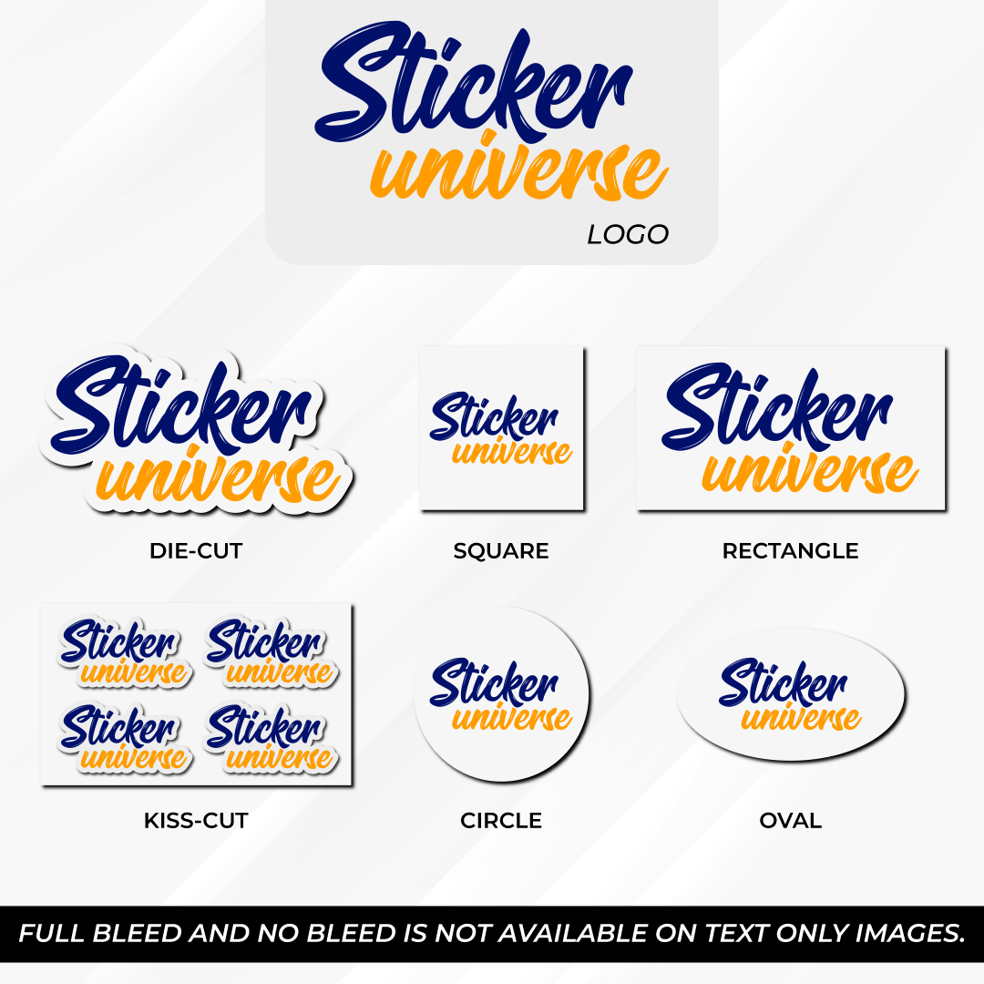 Custom Die-Cut, Kiss Cut Stickers Labels Logo in Bulk for Business, Events, Marketing, Products